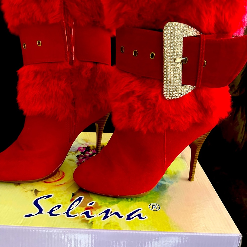 Red Selina by Summer Rio boots. Size 8M.